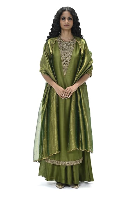Mimamsaa Tania Handwoven & Embroidered Kurta Set 
