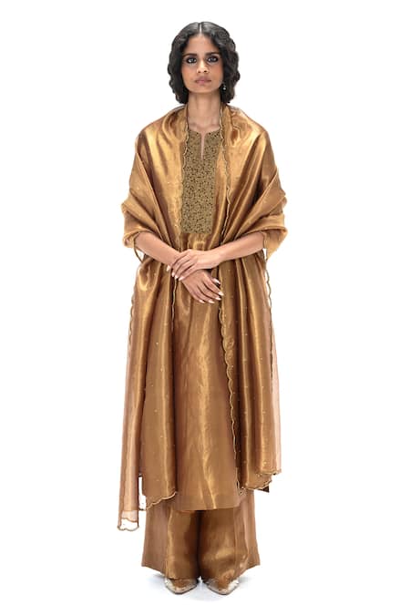 Mimamsaa Menaka Handwoven & Embroidered Kurta Pant Set 