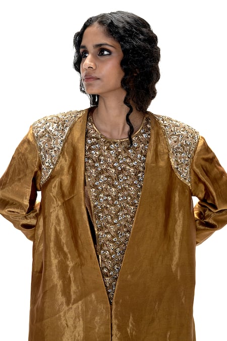 Mimamsaa Teesta Handwoven & Embroidered Jacket Pant Set 