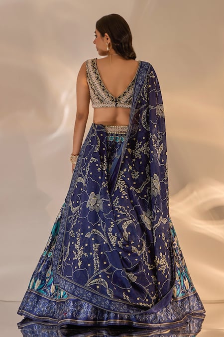 Rashika Sharma Agastha Printed Silk Lehenga Set 