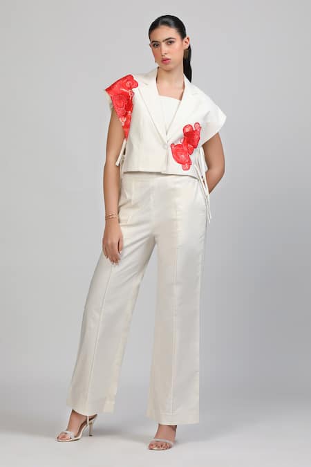 Zosia Alvara Printed Jacket Pant Set 