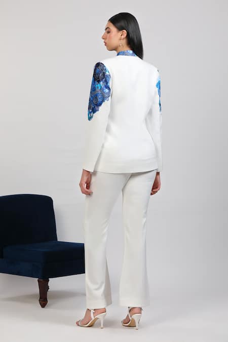 Zosia Azura Printed Blazer With Pant 