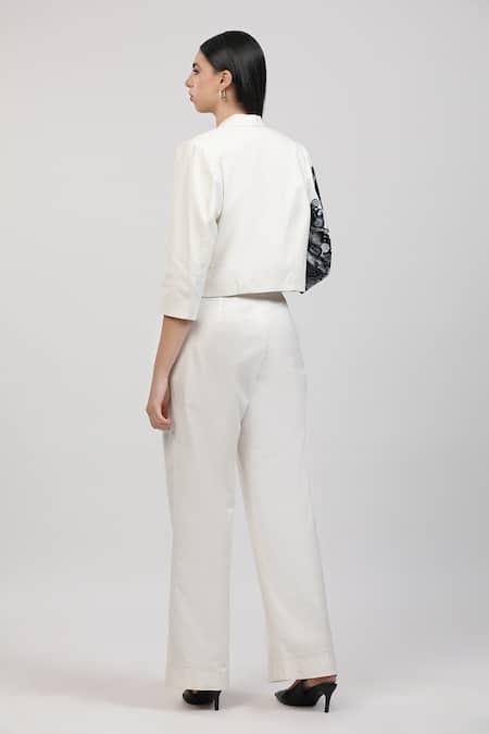 Zosia Nivara Embroidered Jacket Pant Set 