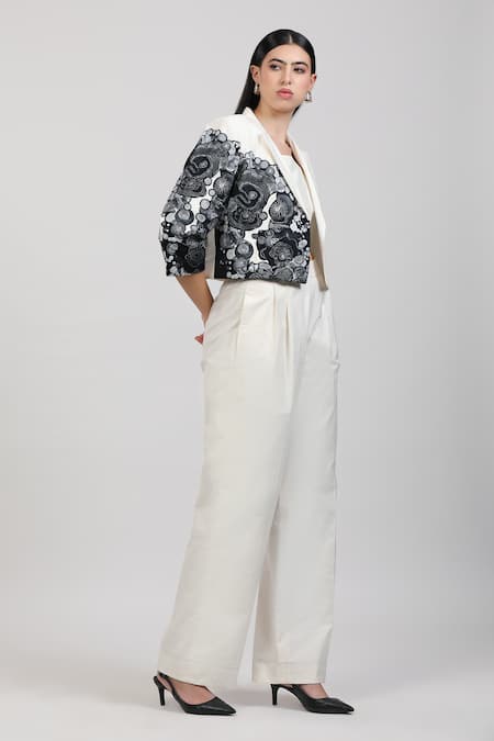 Zosia Nivara Embroidered Jacket Pant Set 