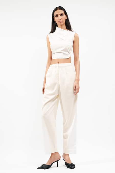 AK-OK Pure Cotton Pleated Trouser