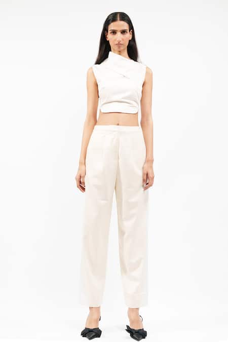 AK-OK Pure Cotton Pleated Trouser