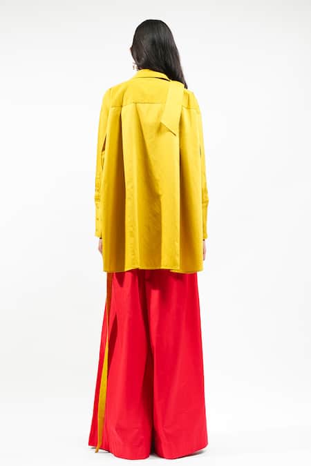 AK-OK Oversized Shirt & Wide Legged Trouser Set