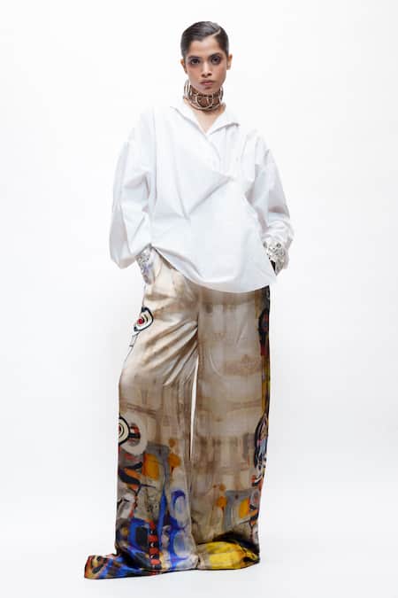 AK-OK Oversized Cotton Shirt