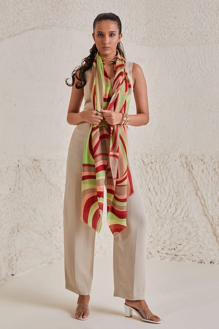 SHAZA Disruption Hand Painted Stole 