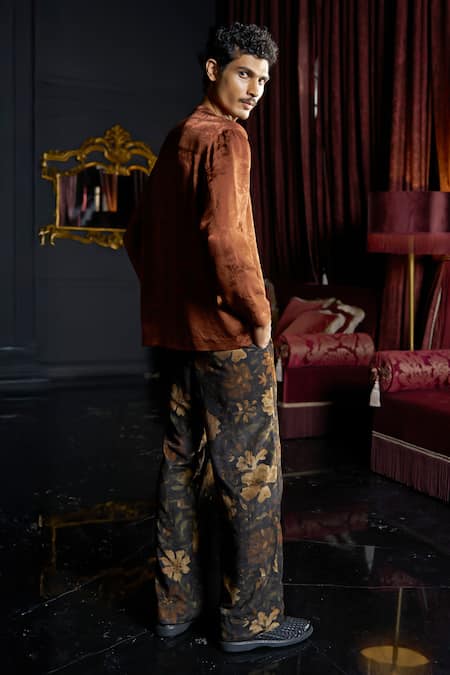 Dash And Dot Floral Print Recycled Polyester Pant 