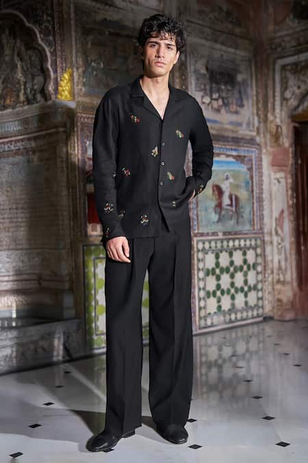 Dash And Dot Pleated Wide Leg Pant 