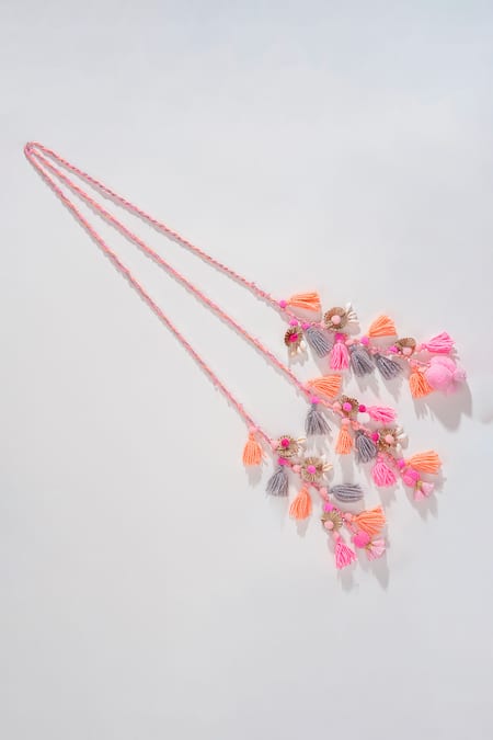 Hair Drama CO Satrangi Crystal & Shell Tassels Parandi 