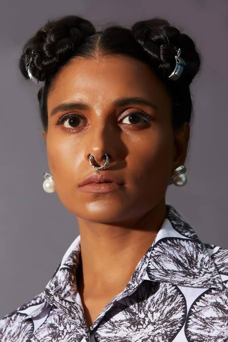 Buy_Quod_Silver Plated Pearls Qed Earrings _Online_at_Aza_Fashions