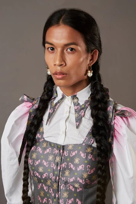 Buy Quod Gold Plated Pearls Jelly Hoop Earrings Online at Aza Fashions Buy_Quod_Gold Plated Pearls Jelly Hoop Earrings _Online_at_Aza_Fashions