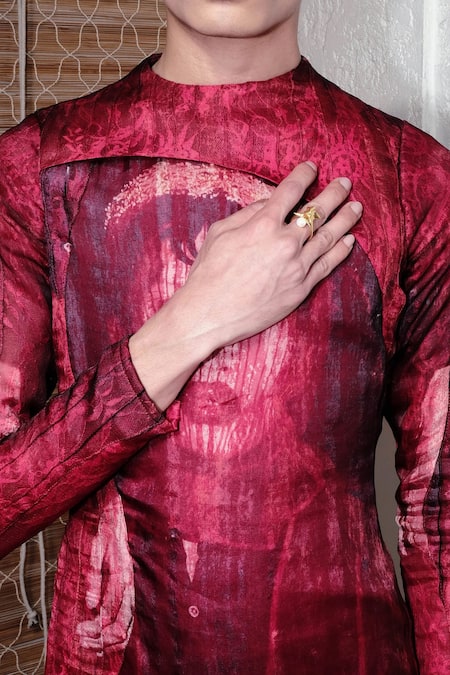 Shop Quod Gold Plated Pearls Python Ring at Aza Fashions Shop_Quod_Gold Plated Pearls Python Ring _at_Aza_Fashions