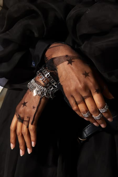 Buy Quod Silver Plated Qed Grill Ring Online at Aza Fashions Buy_Quod_Silver Plated Qed Grill Ring _Online_at_Aza_Fashions