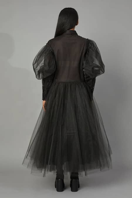 Quod Wolf Wing Tulle Dress 