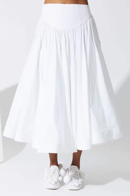 Quod Cotton Flared Skirt 