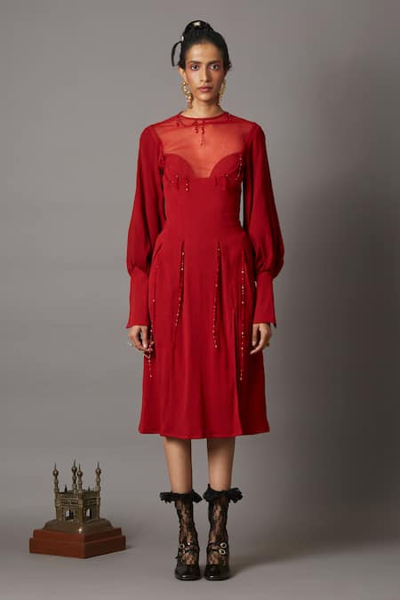 Quod Garland Beaded String Dress 