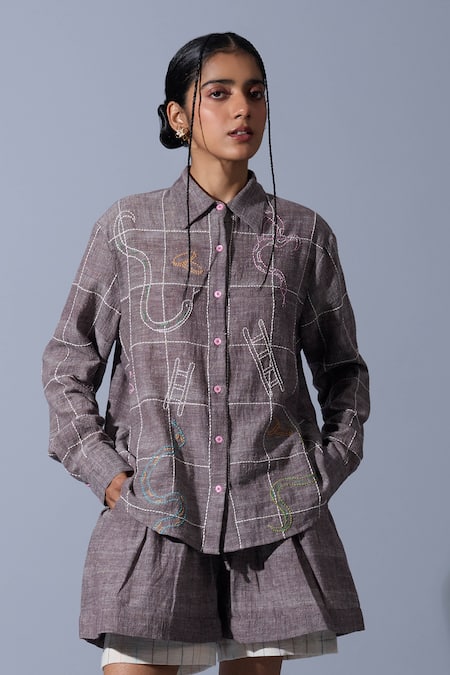 Quod Checkered Handwoven Shirt 