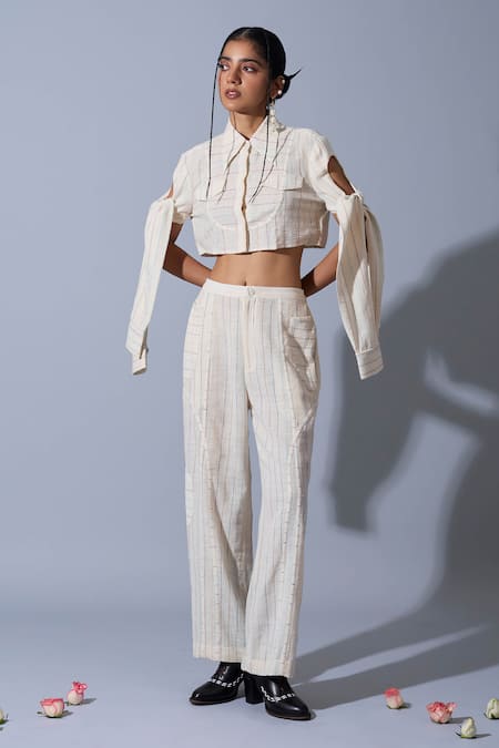 Quod Office Handwoven Linen Pant 