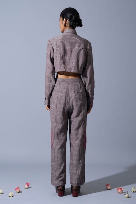 Quod Office Handwoven Linen Pant 