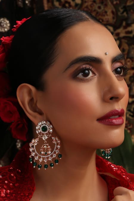 Swabhimann Polki Embellished Chandbalis 