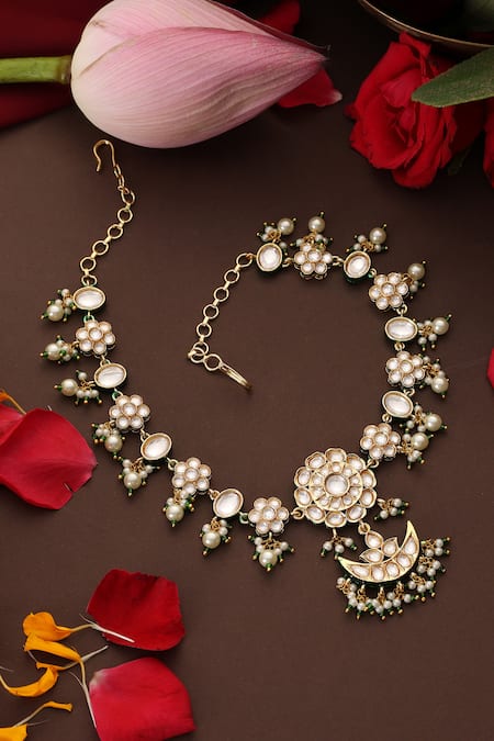 Swabhimann Kundan Embellished Sheeshpatti 