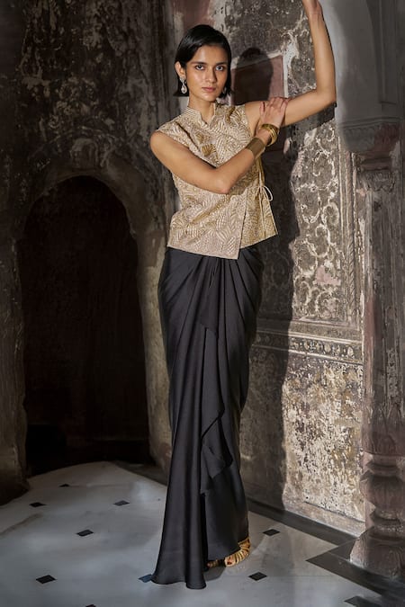 Dash And Dot Draped Skirt 