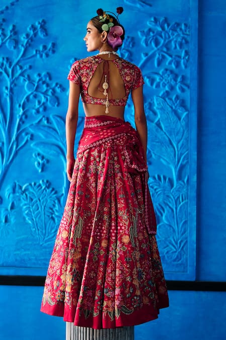 The Whole Nine Yards Say Yes Scarlett Printed Lehenga Set 