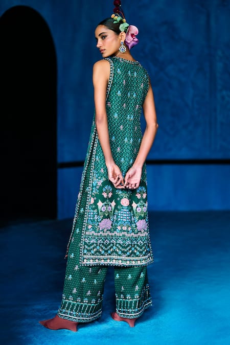 The Whole Nine Yards The Soiree Printed Jacket With Palazzo 