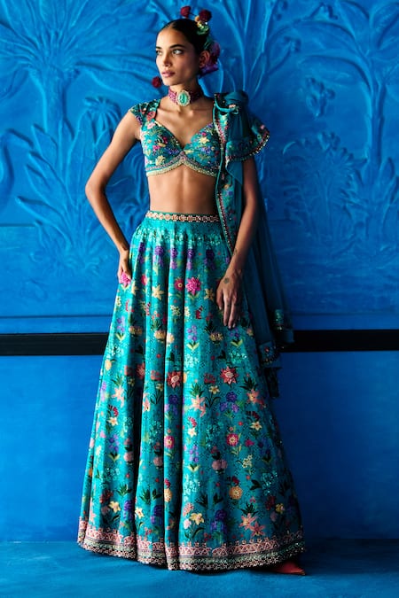 The Whole Nine Yards Signed With Grace Printed Lehenga Set 