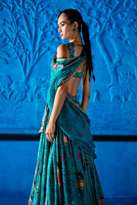 The Whole Nine Yards Temptation Printed Lehenga Set 