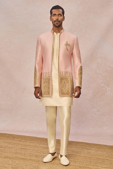 Masaba Gulposh Raja Embroidered Jacket Kurta Set 