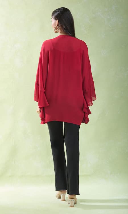 Namrata Joshipura Flower Bloom Embellished Yoke Tunic 