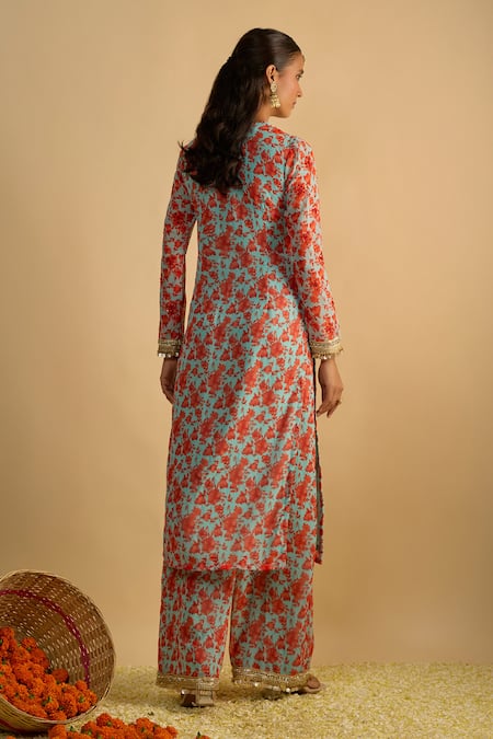 RAYASHA KHAN Morning Glory Floral Printed Kurta Set 