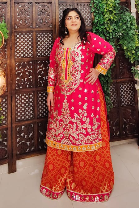 Amaltas Couture Gota Patti Work Kurta Set 