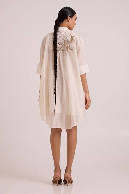 Madder Much Mimi Ivory Framed Shirt Dress 