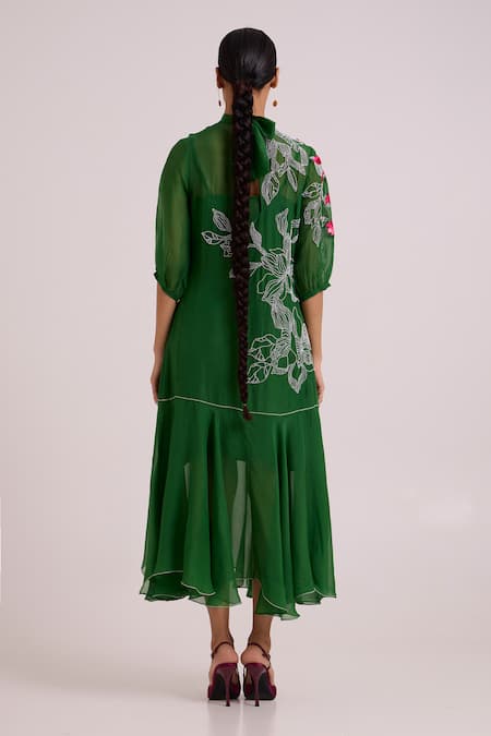 Madder Much Reine Soft Bloom Organza Dress 