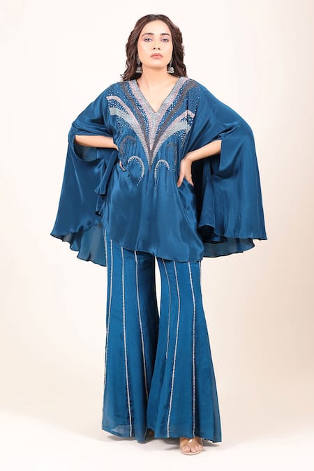 Myra Clothing Line Embellished Kaftan & Palazzo Set 