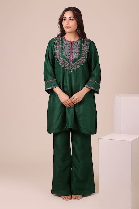 Myra Clothing Line Embroidered Kurta & Palazzo Set 