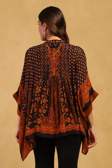 Ritu Kumar Floral Print Cape Top