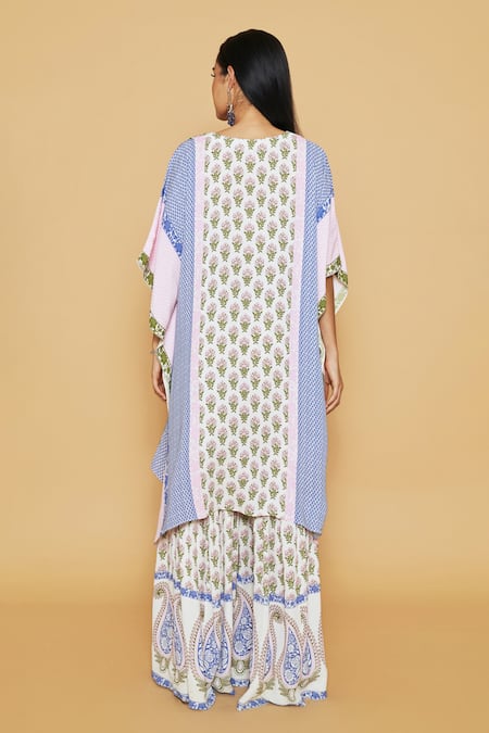 Sakshi Girri Floral Printed Kaftan & Sharara Set 