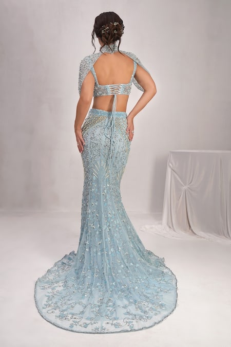 Shourya Gatha Sea Spray Siren Lehenga Set 