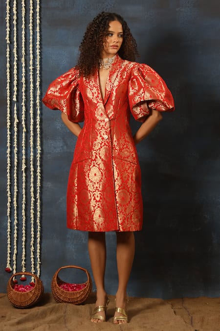Swatee Singh Brocade Blazer Dress 
