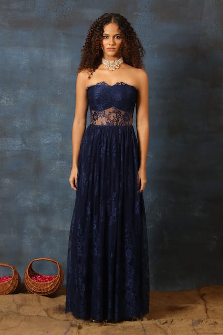 Swatee Singh Chantilly & Georgette Gown 