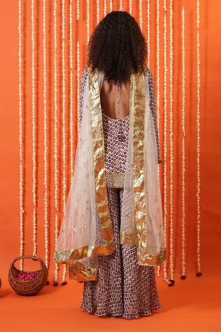 Swatee Singh Bandhani Digital Print Kurta Set 