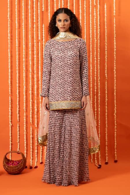 Swatee Singh Bandhani Digital Print Kurta Set 