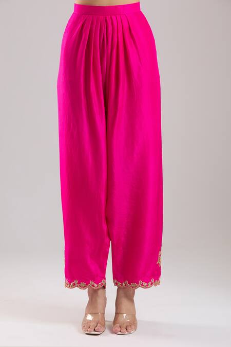 Buy Surbhi Shah Orange Embroidery, Zari, Metallic Thread, Sequins Round Neemrana Kurta Set Buy_Surbhi Shah_Orange Embroidery, Zari, Metallic Thread, Sequins Round Neemrana Kurta Set