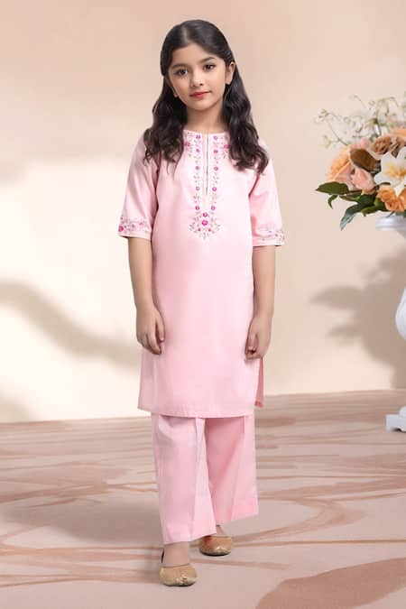 Petite Pomme Embroidered Tunic With Pant
